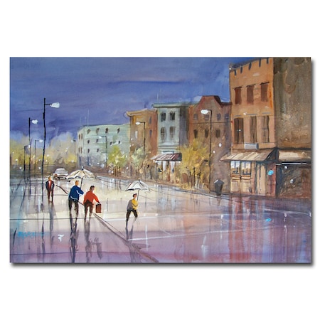 Ryan Radke 'Summer Showers In Green Bay' Canvas Art,16x24